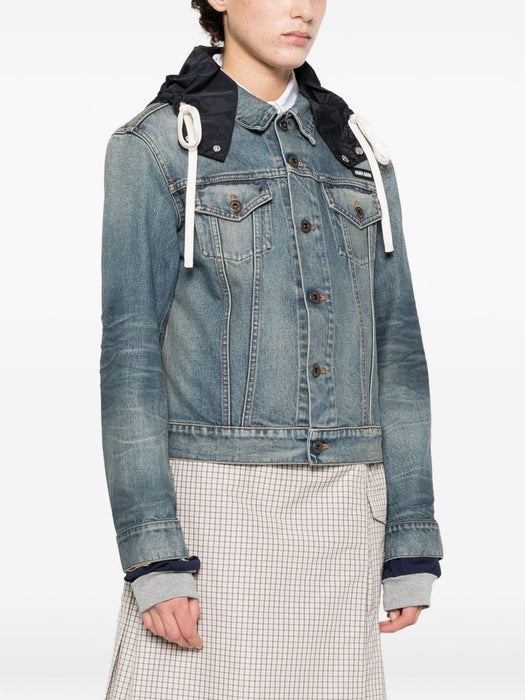 hooded denim jacket GWB305 S OOO 183CF0013 MIU MIU 