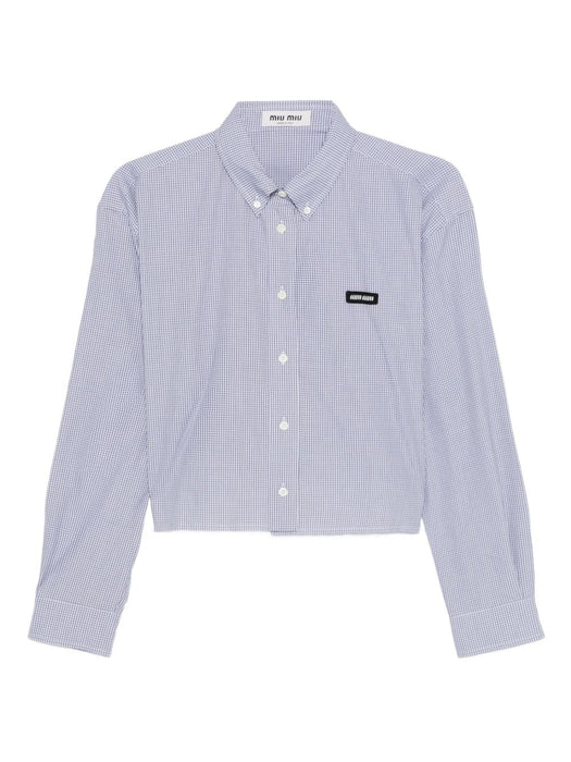 button-fastening shirt MK1659 S OOO 1805F0008 MIU MIU 