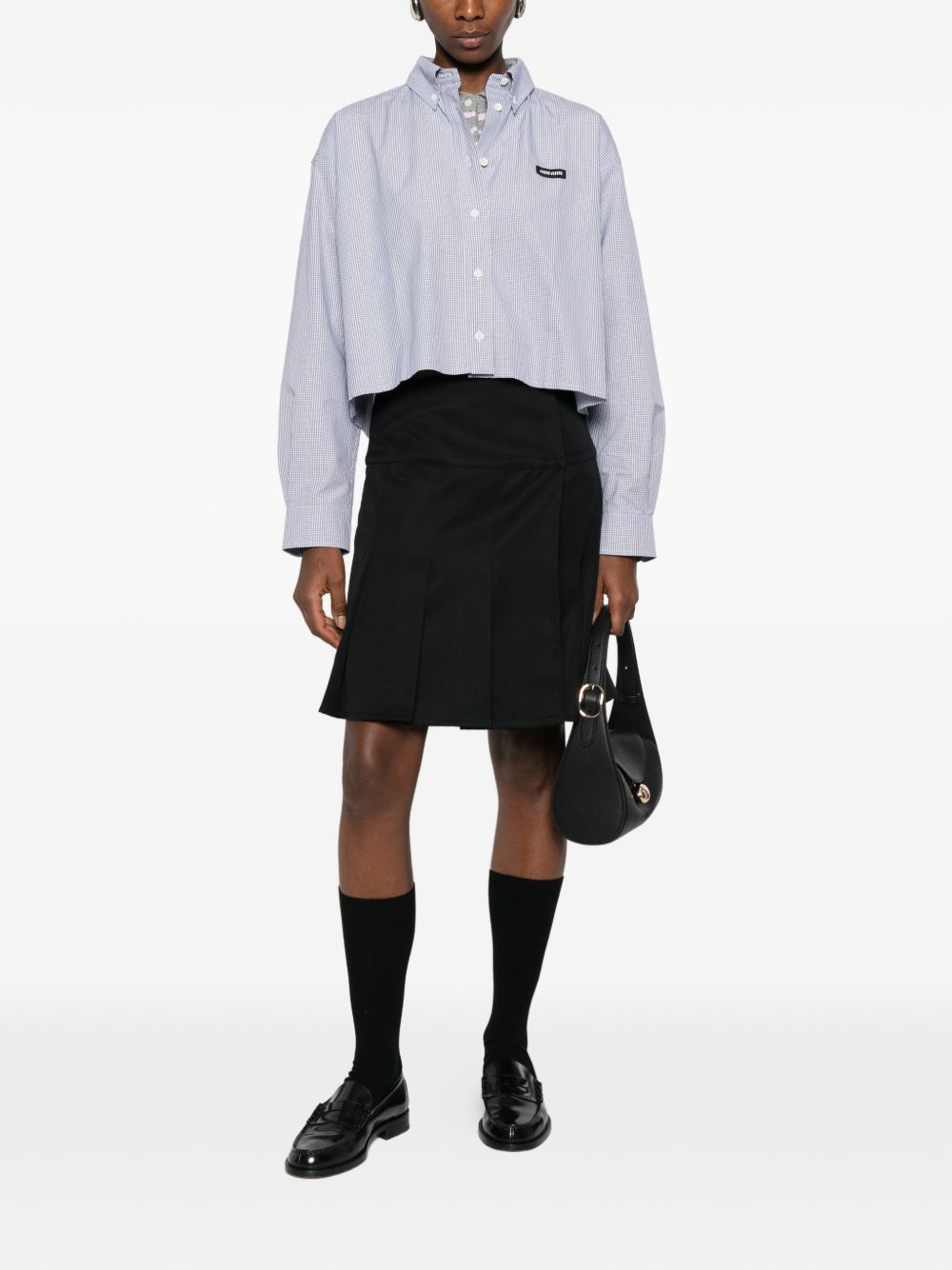 button-fastening shirt MK1659 S OOO 1805F0008 MIU MIU 
