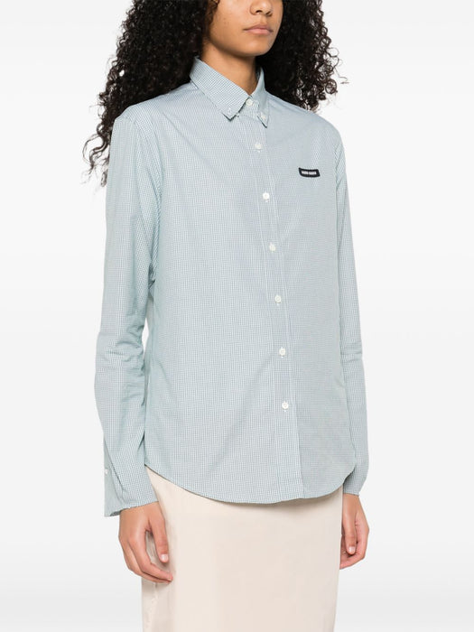 check-pattern buttoned shirt MK1842 S OOO 1805F077U MIU MIU 