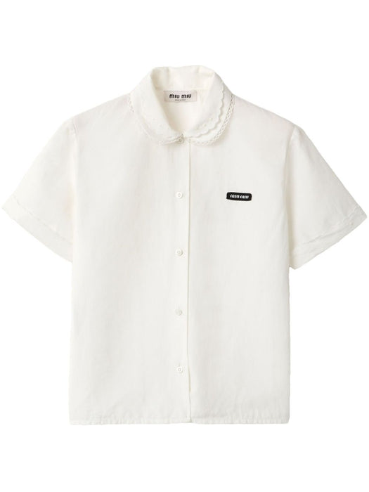 poplin shirt MK1932 S OOO 163MF0009 MIU MIU 