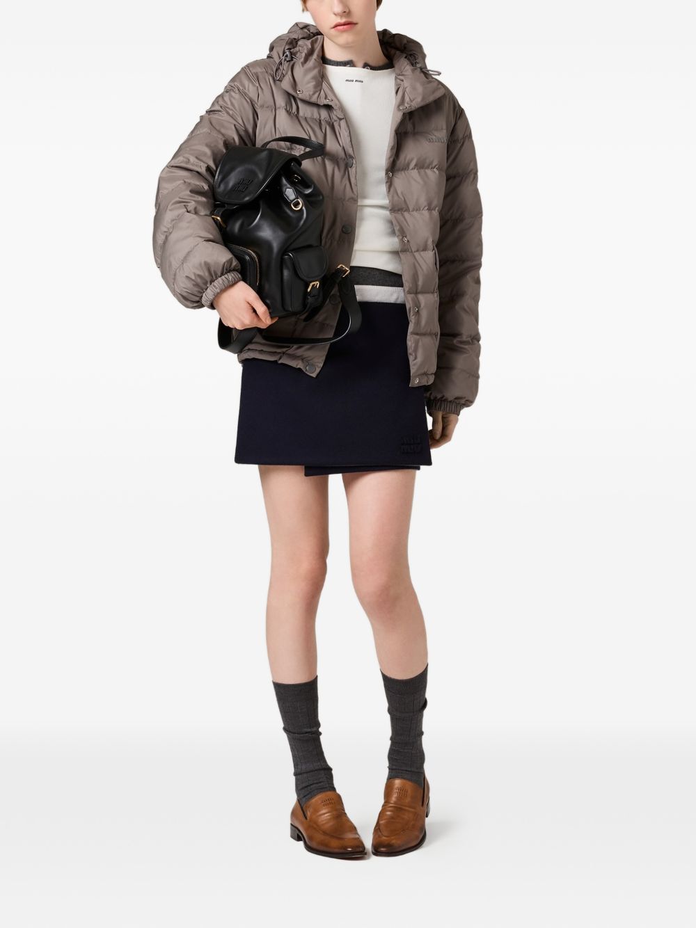 hooded down jacket ML1408 S OOO 158AF0276 MIU MIU 