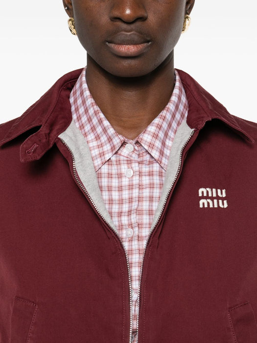 logo-embroidered gilet ML1470 S OOO 19CVF0399 MIU MIU 