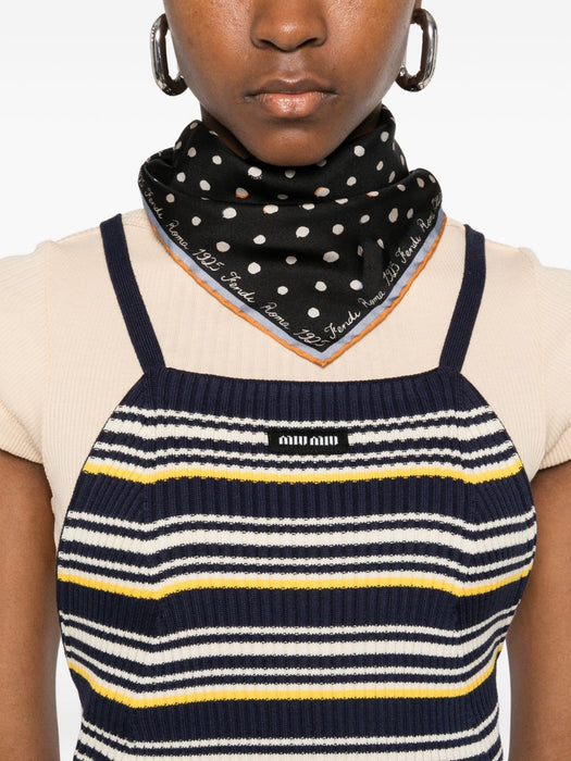 halterneck striped mini dress MMA927 S OOO 185JF0008 MIU MIU 