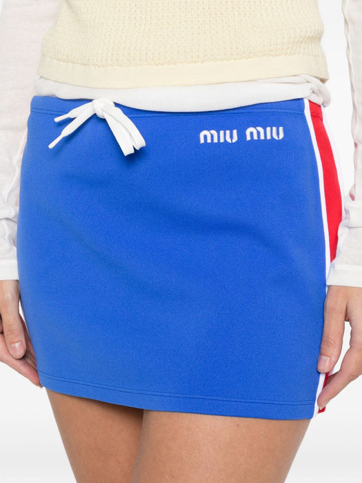 logo stripe mini skirt MMG584 S OOO 148OF0Q0U MIU MIU 