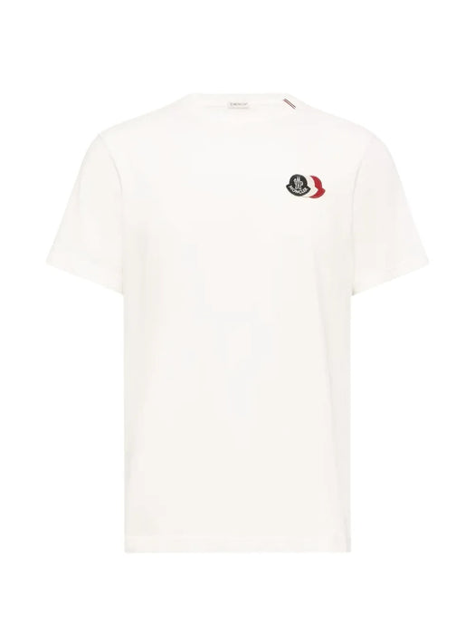 Embroidered Tricolor Logo T-shirt L1-091-8C000-74-89B8Q 034 MONCLER 