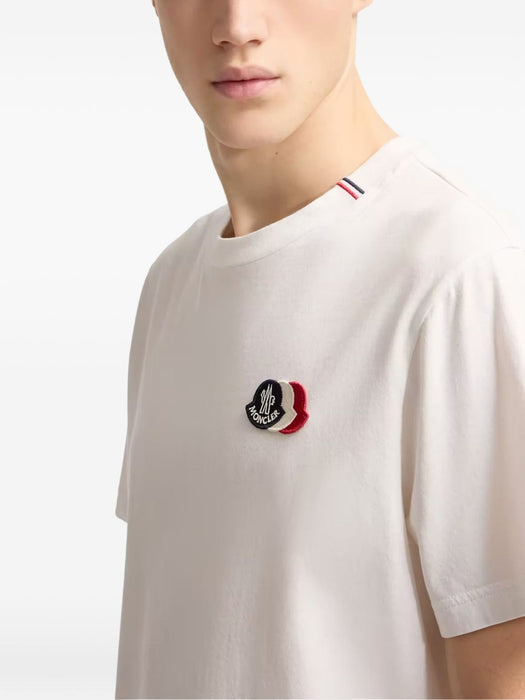 Embroidered Tricolor Logo T-shirt L1-091-8C000-74-89B8Q 034 MONCLER 