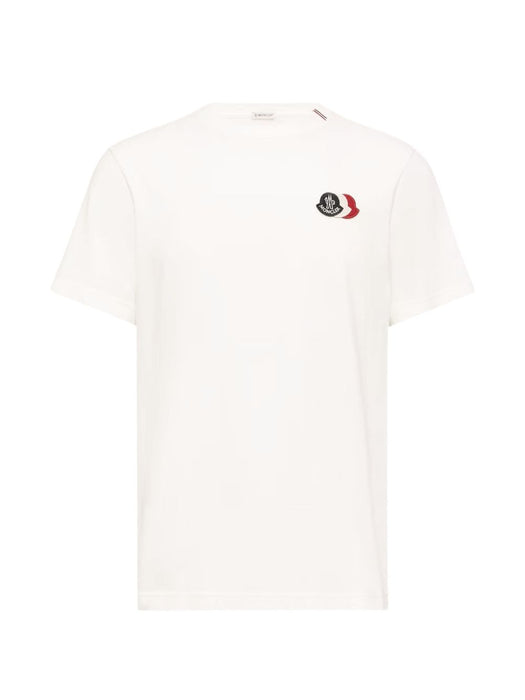 Embroidered Tricolor Logo T-shirt L1-091-8C000-74-89B8Q 034 MONCLER 