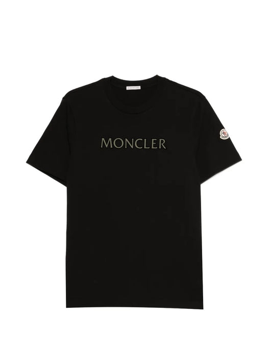 Cotton logo T-shirt L1-091-8C000-75-89B8U 999 MONCLER 