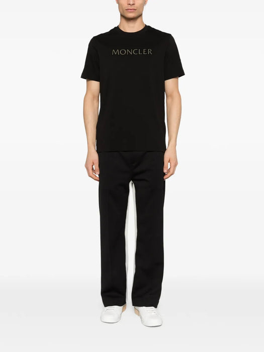 Cotton logo T-shirt L1-091-8C000-75-89B8U 999 MONCLER 