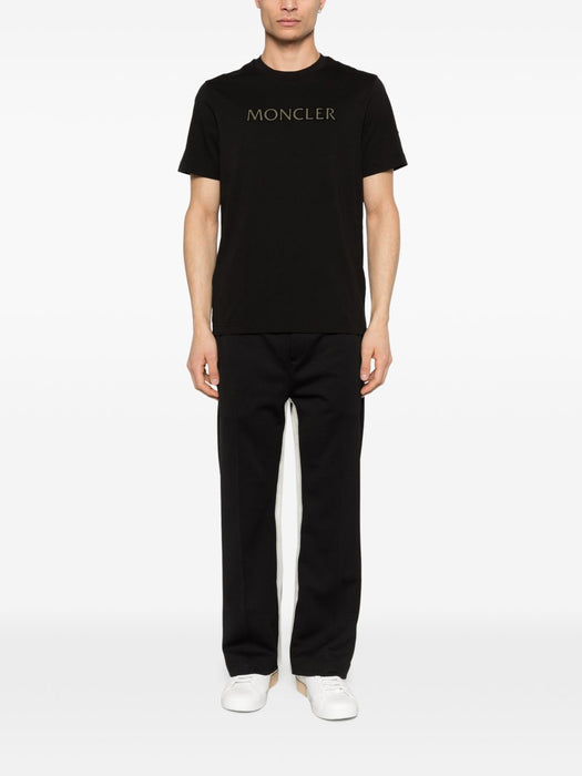 Cotton logo T-shirt L1-091-8C000-75-89B8U 999 MONCLER 