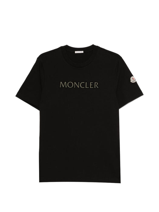 Cotton logo T-shirt L1-091-8C000-75-89B8U 999 MONCLER 