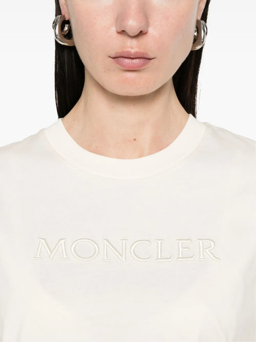 Logo-embroidered T-shirt L1-093-8C000-21-89AUO 037 MONCLER 
