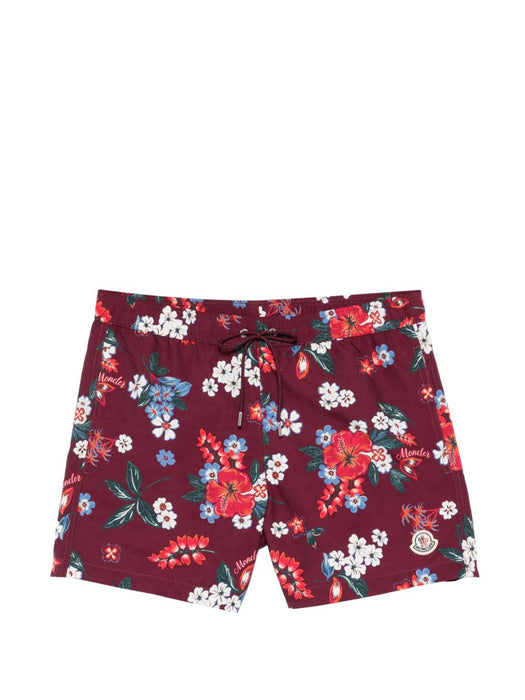 Floral-print swim shorts L10912C00001 5999KS40 MONCLER 