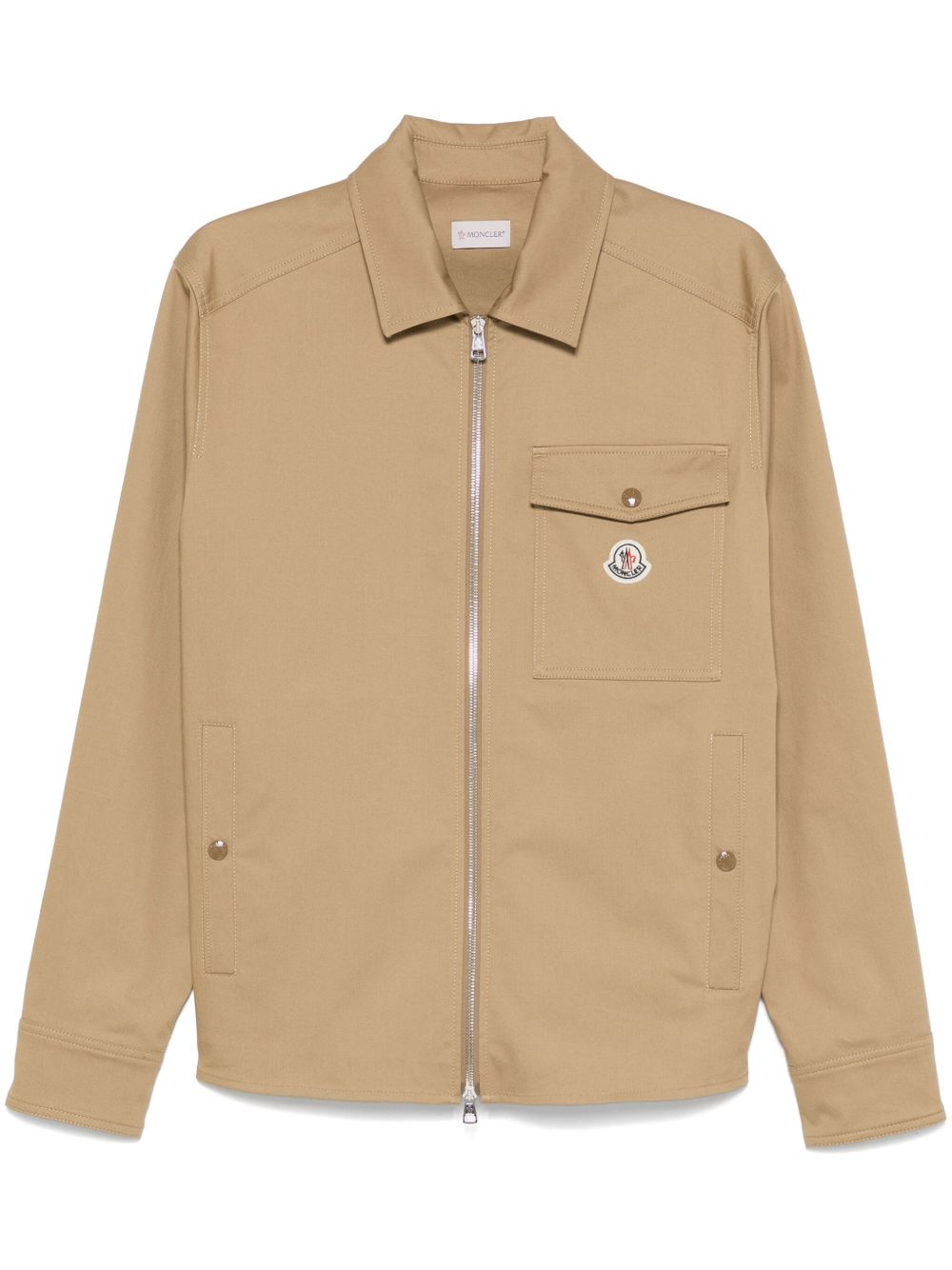 flap-pocket zip shirt jacket L10912F00023 57448248 MONCLER 
