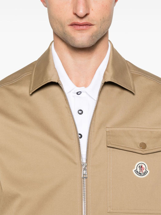 flap-pocket zip shirt jacket L10912F00023 57448248 MONCLER 