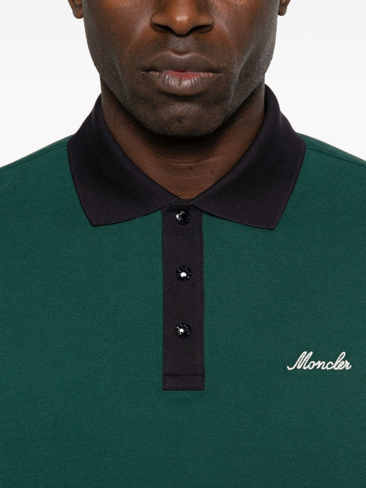 Logo-embroidered polo shirt L10918A00003 89A1686G MONCLER 