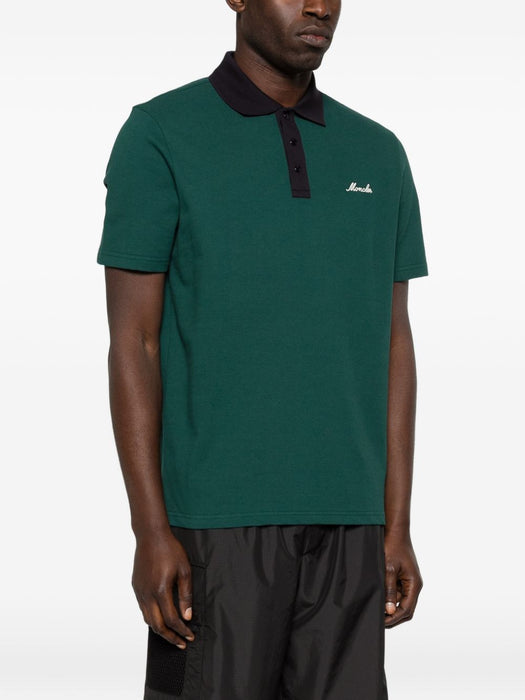 Logo-embroidered polo shirt L10918A00003 89A1686G MONCLER 