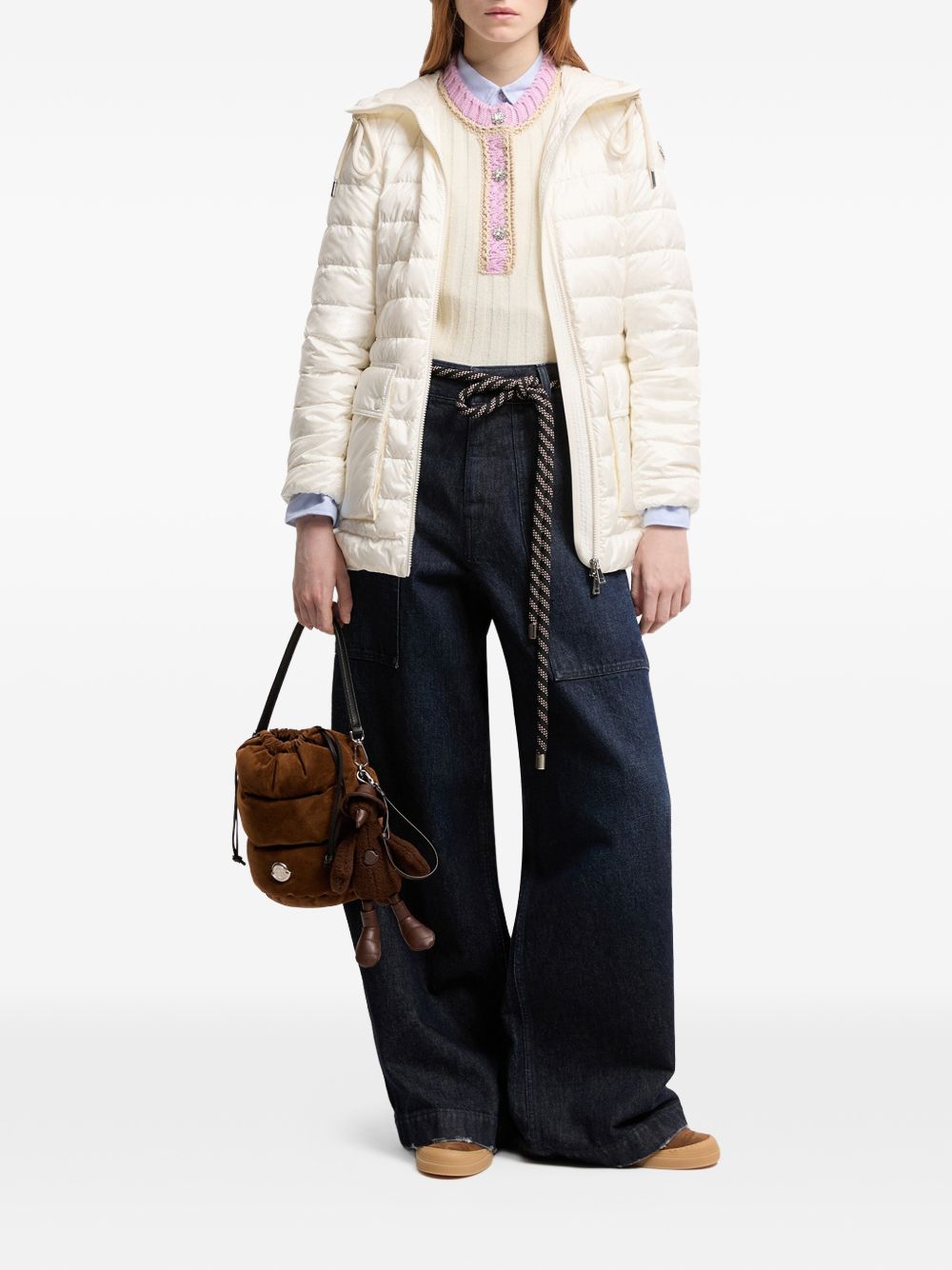 hooded quilted coat L10931A00029 597YG034 MONCLER 