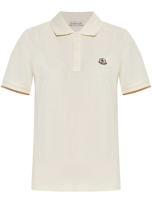 logo-patch piqué polo shirt<BR/><BR/> L10938A00004 84720034 MONCLER 