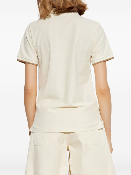 logo-patch piqué polo shirt<BR/><BR/> L10938A00004 84720034 MONCLER 