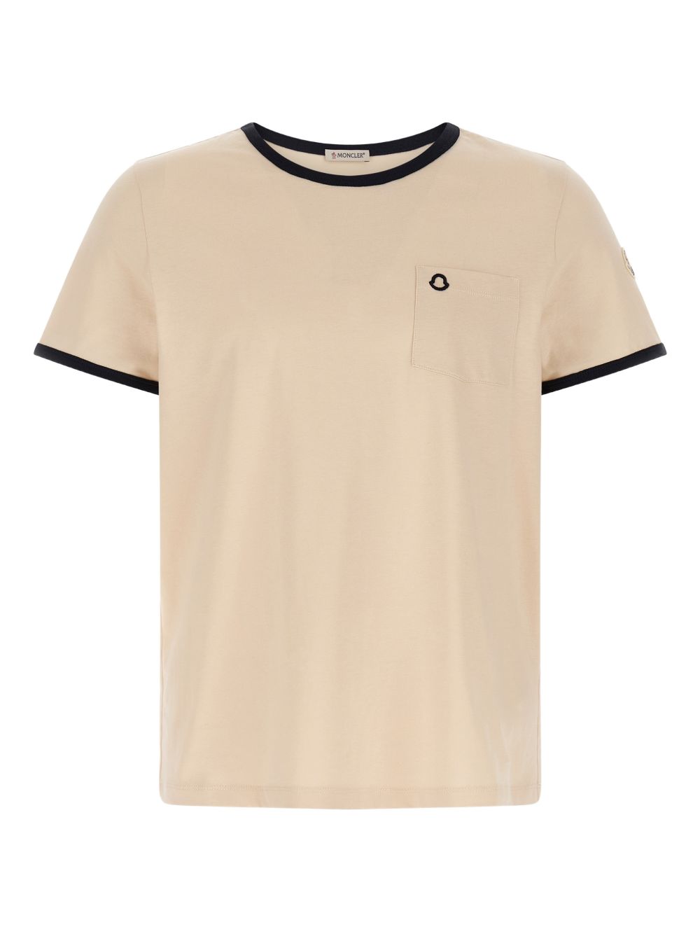 logo-embroidered cotton T-shirt L10938C00019 89AUOF07 MONCLER 