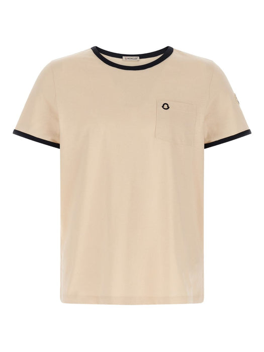 logo-embroidered cotton T-shirt L10938C00019 89AUOF07 MONCLER 
