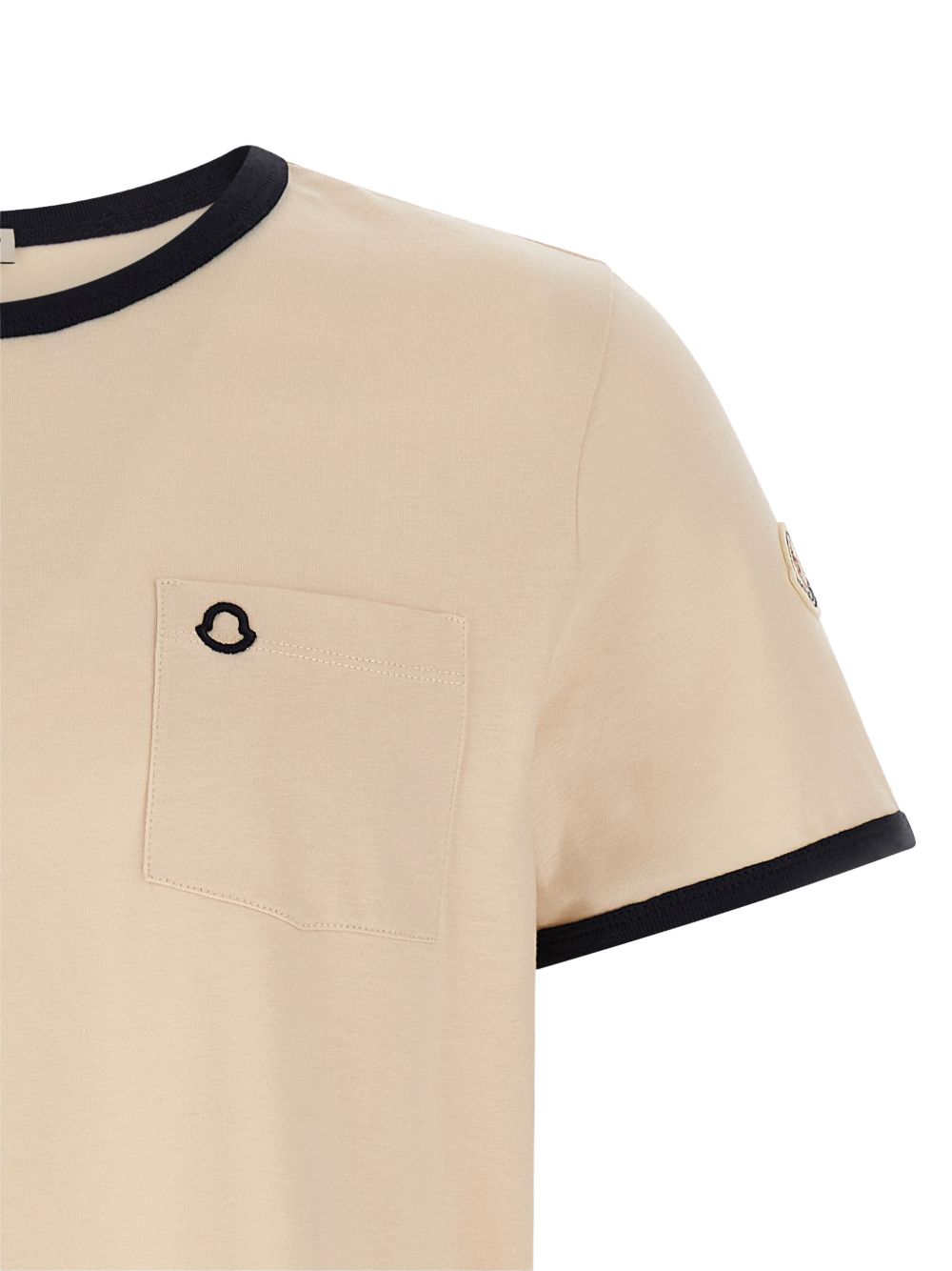 logo-embroidered cotton T-shirt L10938C00019 89AUOF07 MONCLER 