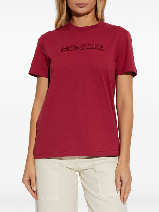 Logo-embroidered T-shirt L10938C00021 89AUO438 MONCLER 