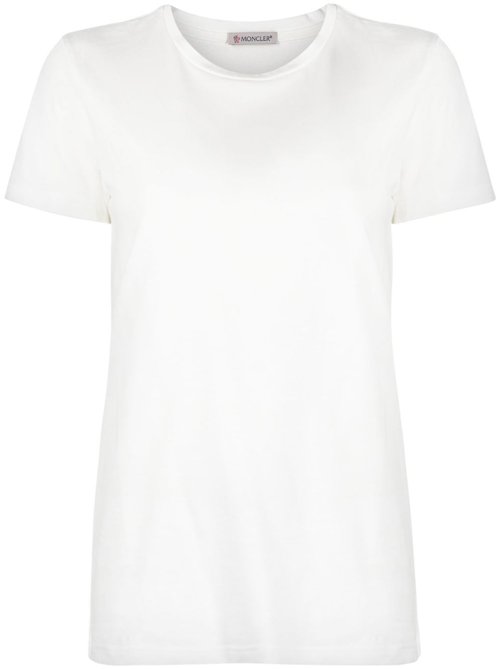 Logo-patch ribbed T-shirt L10938C73200 V8058033 MONCLER 