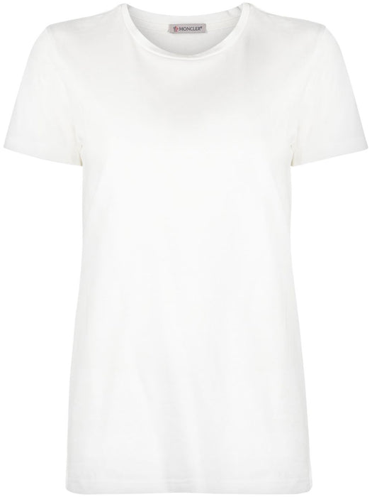 Logo-patch ribbed T-shirt L10938C73200 V8058033 MONCLER 