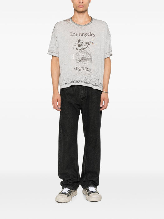 Mythss tee 2U002Q1010GRY GRAY PALY HOLLYWOOD 