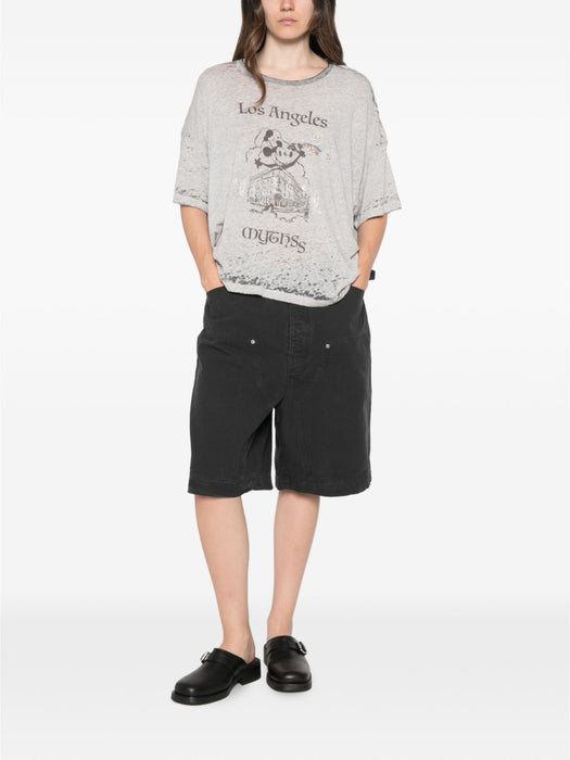 Mythss tee 2U002Q1010GRY GRAY PALY HOLLYWOOD 