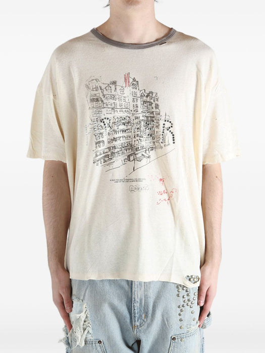 Chelseay Hotel Tee 2U004Q1010VWT VINTAGE CREAM PALY HOLLYWOOD 