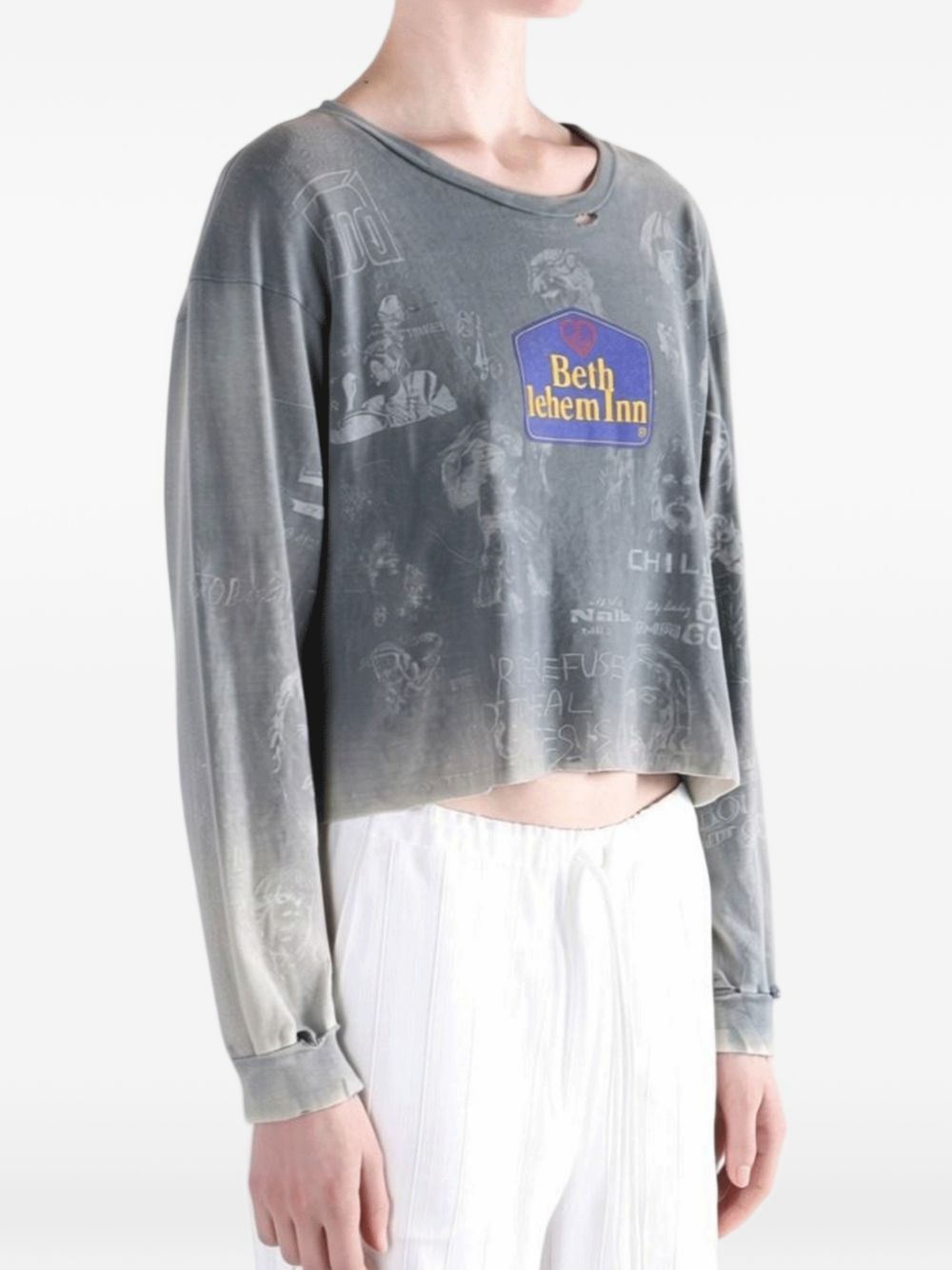 BETHLEHEM L/S TEE 3U005Q1010VBK VINTAGE BLACK PALY HOLLYWOOD 