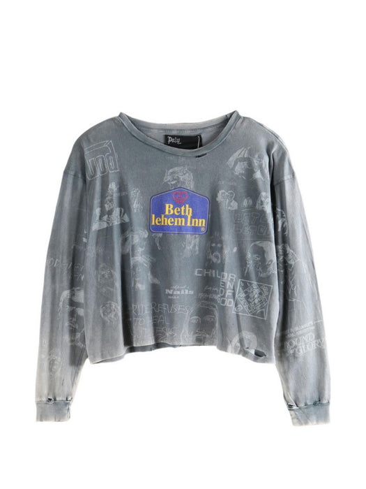 BETHLEHEM L/S TEE 3U005Q1010VBK VINTAGE BLACK PALY HOLLYWOOD 