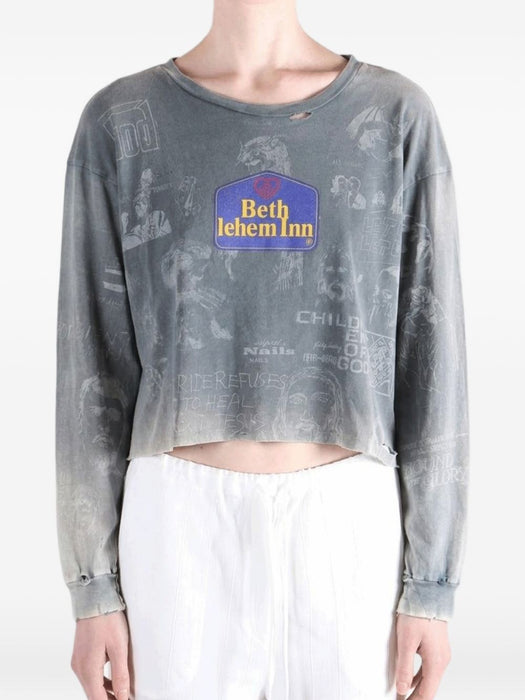 BETHLEHEM L/S TEE 3U005Q1010VBK VINTAGE BLACK PALY HOLLYWOOD 