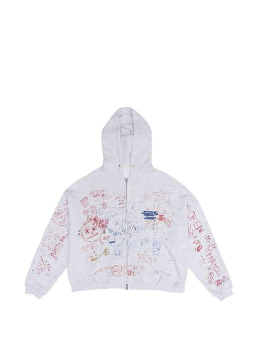 Joshua tree double zip hoodie 4U006Q1010MLT MULTI PALY HOLLYWOOD 