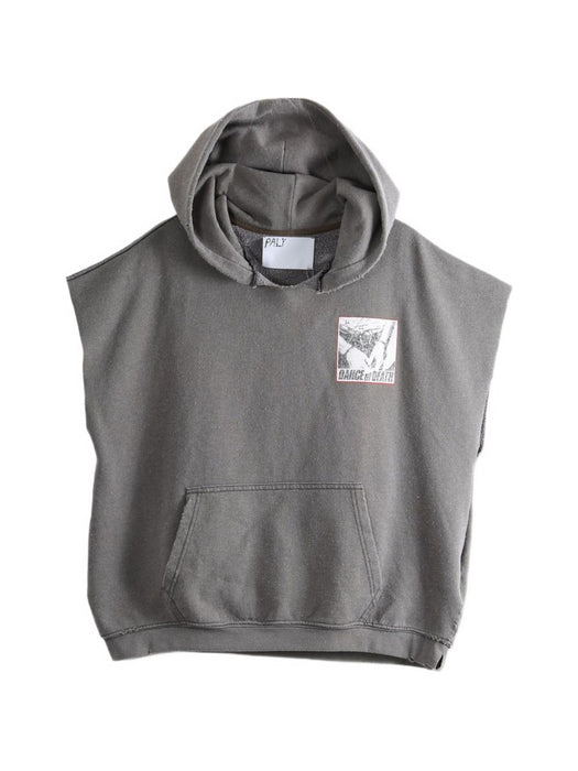DR. BLUE CUT OFF HOODIE 4U013Q1010BRN BROWN PALY HOLLYWOOD 