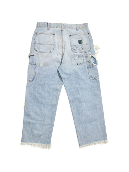 Ripped studded jeans 5U003Q1010LDM DENIM PALY HOLLYWOOD 