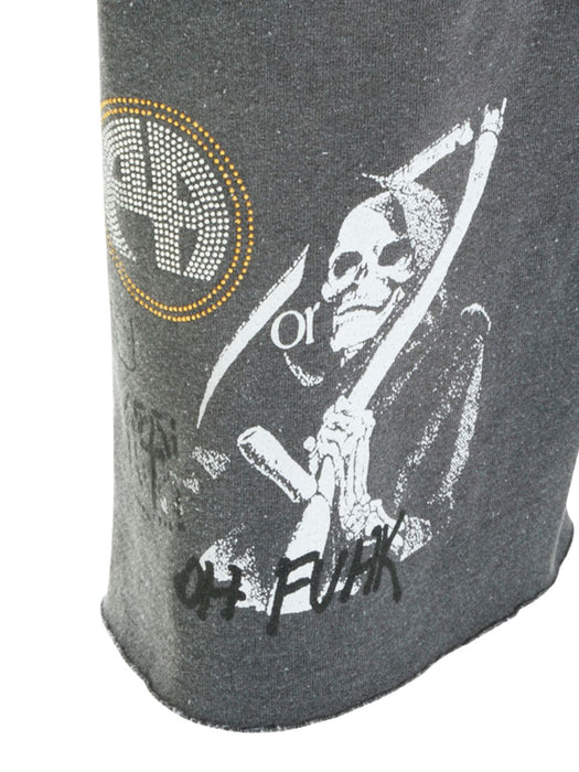 CARRYING THE MESSAGE SWEATSHORT 5U019Q1010GRY GRAY PALY HOLLYWOOD 