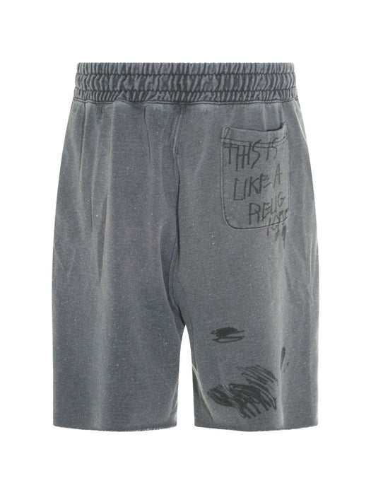 CARRYING THE MESSAGE SWEATSHORT 5U019Q1010GRY GRAY PALY HOLLYWOOD 