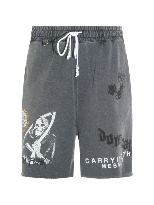 CARRYING THE MESSAGE SWEATSHORT 5U019Q1010GRY GRAY PALY HOLLYWOOD 