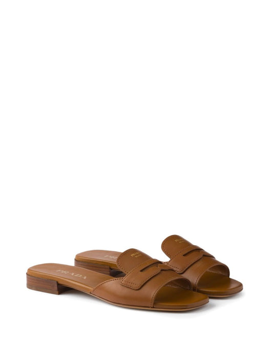 triangle-logo leather sandals 1XX781 F 010 248F0054 PRADA 
