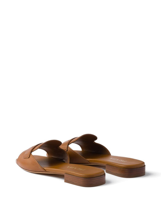 triangle-logo leather sandals 1XX781 F 010 248F0054 PRADA 