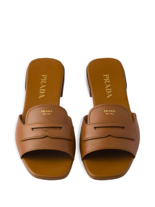 triangle-logo leather sandals 1XX781 F 010 248F0054 PRADA 