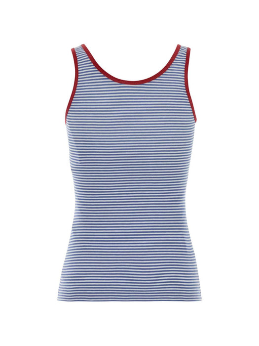 striped cotton jersey tank top 39659 S OOO 186HF0X36 PRADA 
