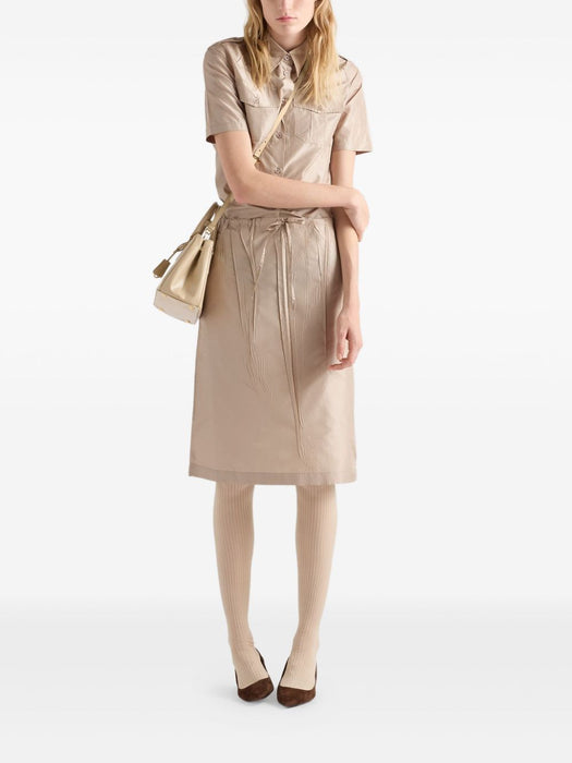 drawstring midi pencil skirt P170Z S OOO 120MF0065 PRADA 