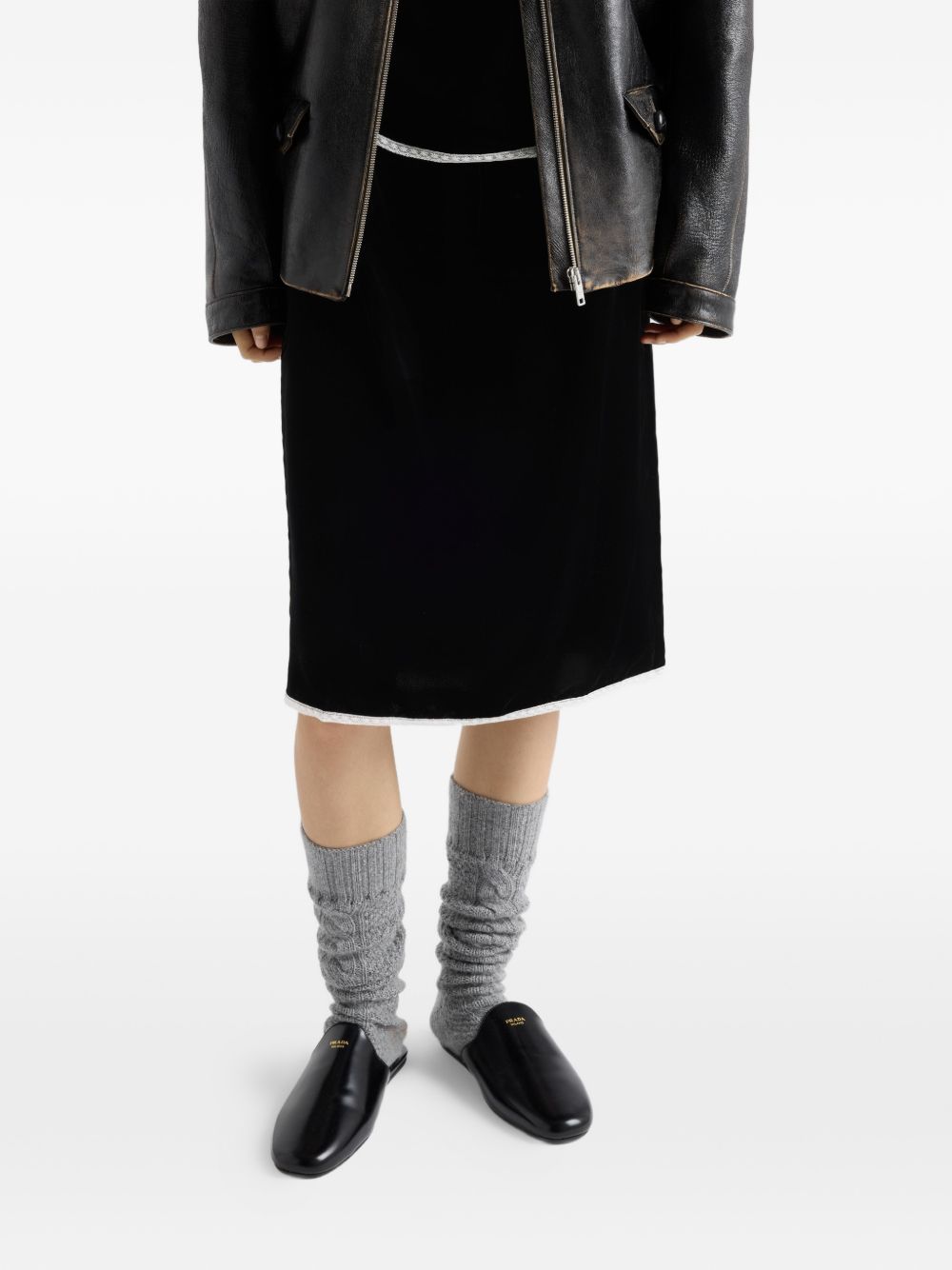 velvet pencil skirt SG6172 S OOO 178YF0002 PRADA 