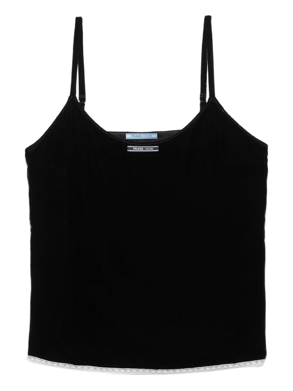 logo-patch sleeveless top TP6246 S OOO 178YF0002 PRADA 